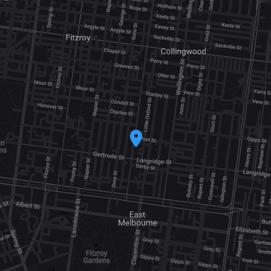 google map of tom zappala haircutting in melbourne
