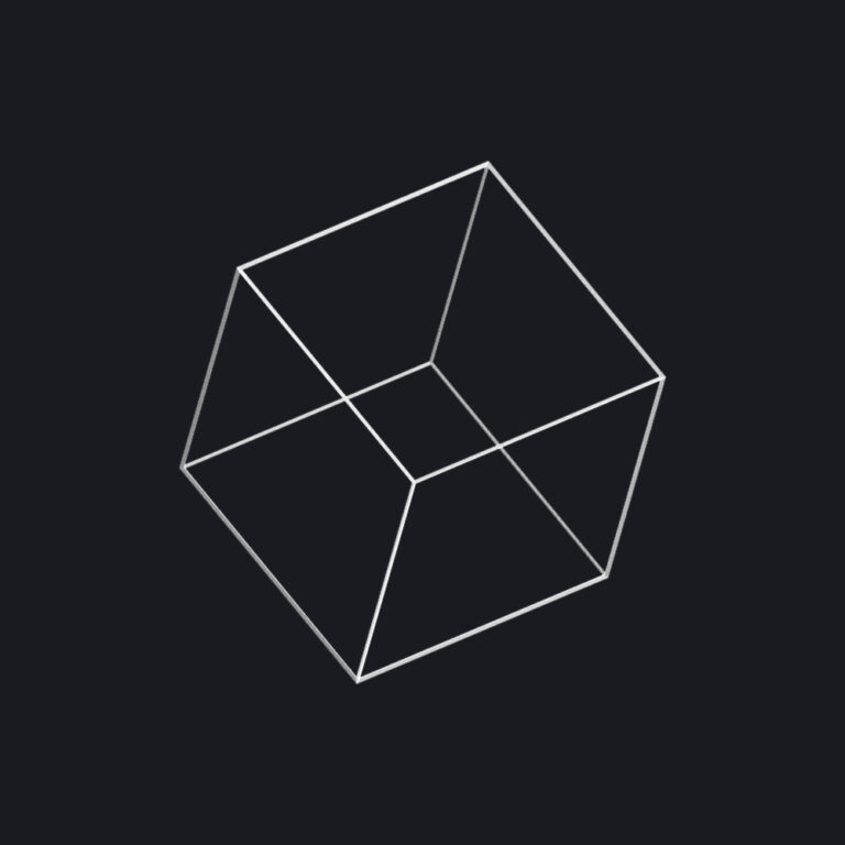 Minimalist geometric cube icon representing Instant Answers AI assistant on the Tom Zappala Haircutting website