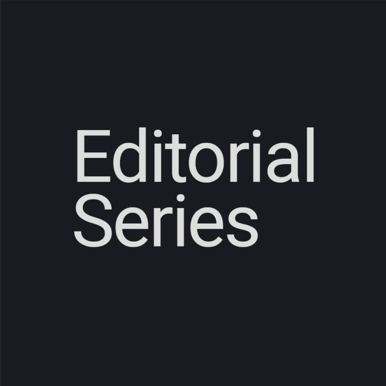 Editorial Series title on dark background.